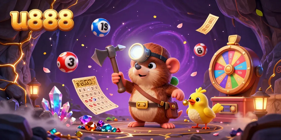Experience thrilling wins with u888 in a vibrant underground scene filled with treasures and gaming excitement.