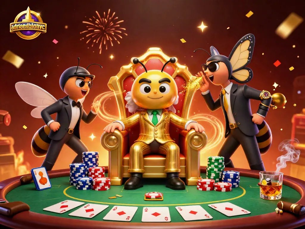 Experience thrilling gambling action at adriaenblocknyc with vibrant characters and poker elements.