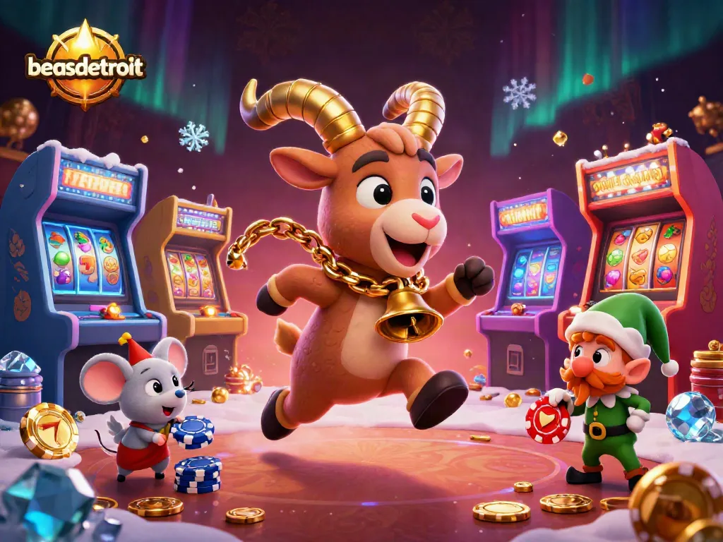 Experience the excitement at beasdetroit with cartoon characters engaging in spirited casino games.