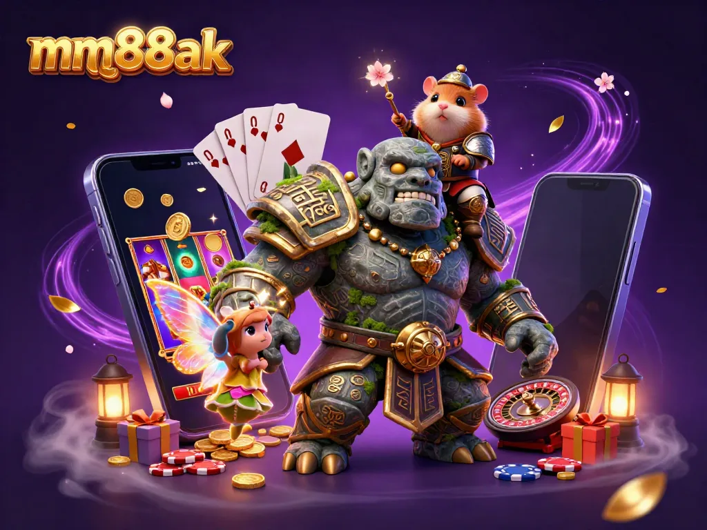 Experience thrilling gameplay at mm88ak with magical characters and casino elements in vibrant detail.